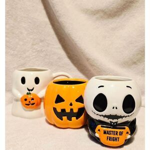 Three Halloween Mugs